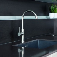 Brushed Nickel Kitchen Taps